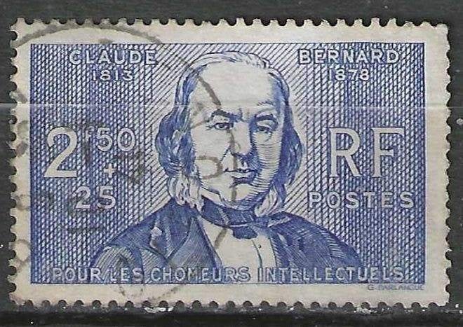 Frankrijk 1940 - Yvert 464 - Claude Bernard (ST), Verzenden, Gestempeld