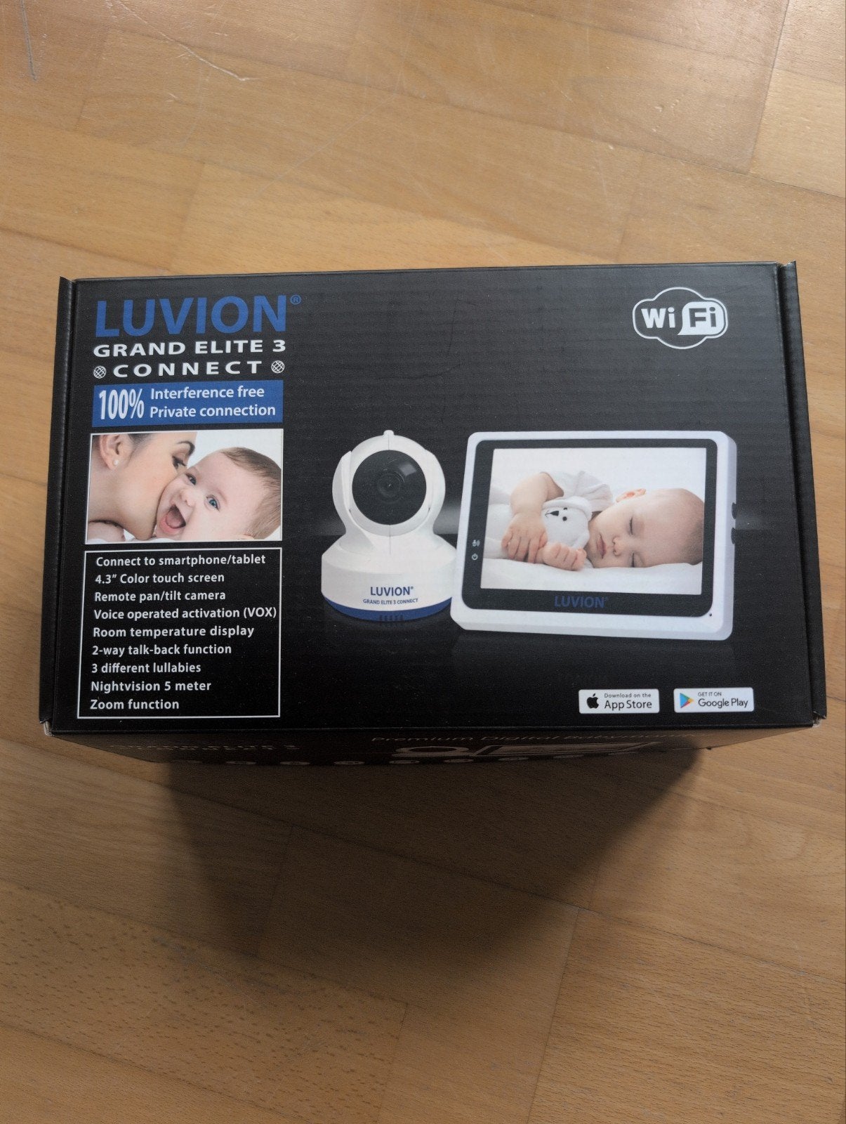 Babyfoon Luvion Grand Elite 3 Connect, Kinderen en Baby's, Babyfoons, Ophalen, Camera