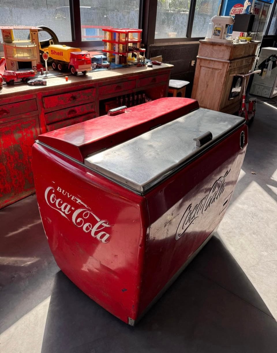 Bahut frigidaire coca cola année 50 canadien, Ophalen