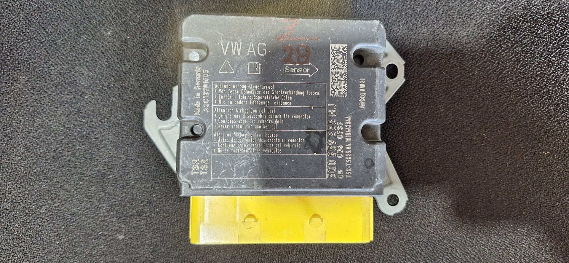 Originele Airbag Stuurmodule Computer VW Golf 7 Passat B8 -, Volkswagen, -, Utilisé, -