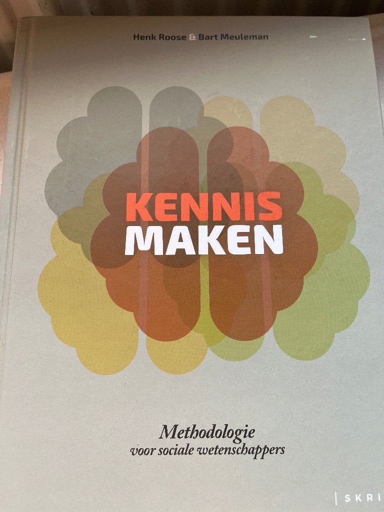 kennis maken - Methodologie - Henk Roose, Boeken, Ophalen of Verzenden, Nieuw