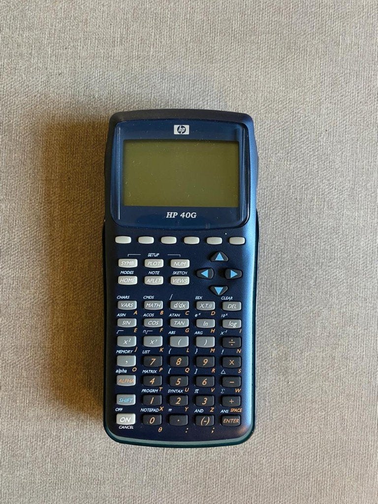 HP 40G - Calculatrice graphique scientifique, Divers, Calculatrices, Enlèvement ou Envoi, Comme neuf