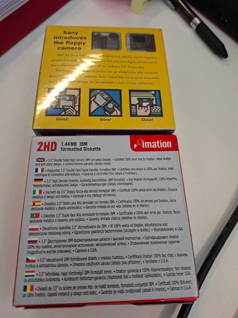 Disette disquette 1.44MB, Enlèvement