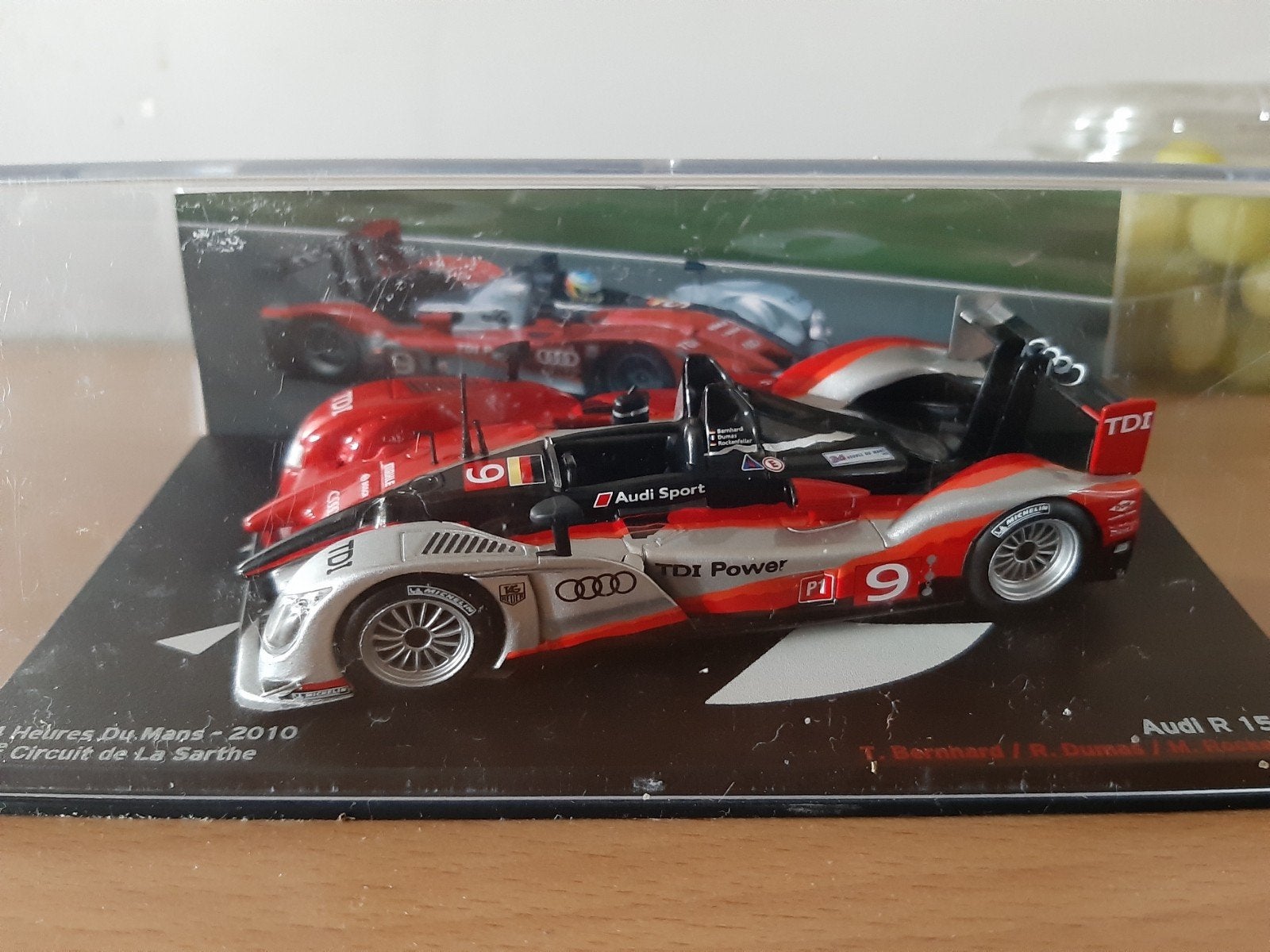 Miniatuur auto 1.43 Audi r 15 tdi, Verzamelen, Ophalen of Verzenden