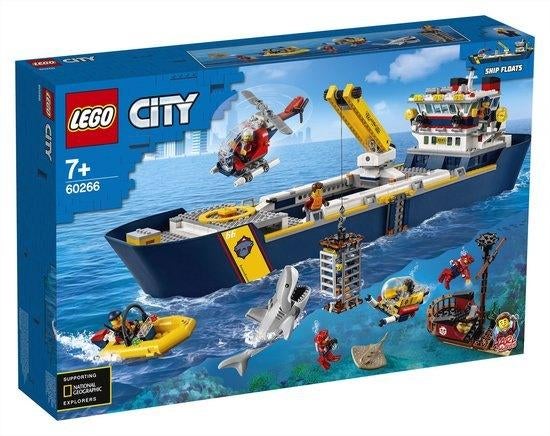 Lego 60266 - City Oceaan Onderzoekschip, City, Enlèvement ou Envoi, Lego, Ensemble complet