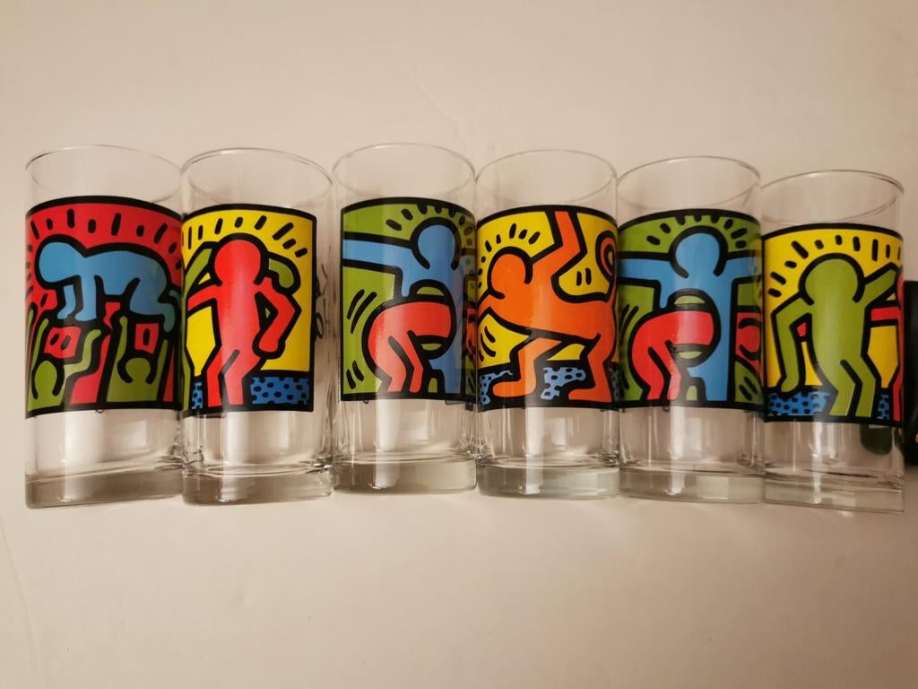 Keith Haring glazen, Ophalen of Verzenden