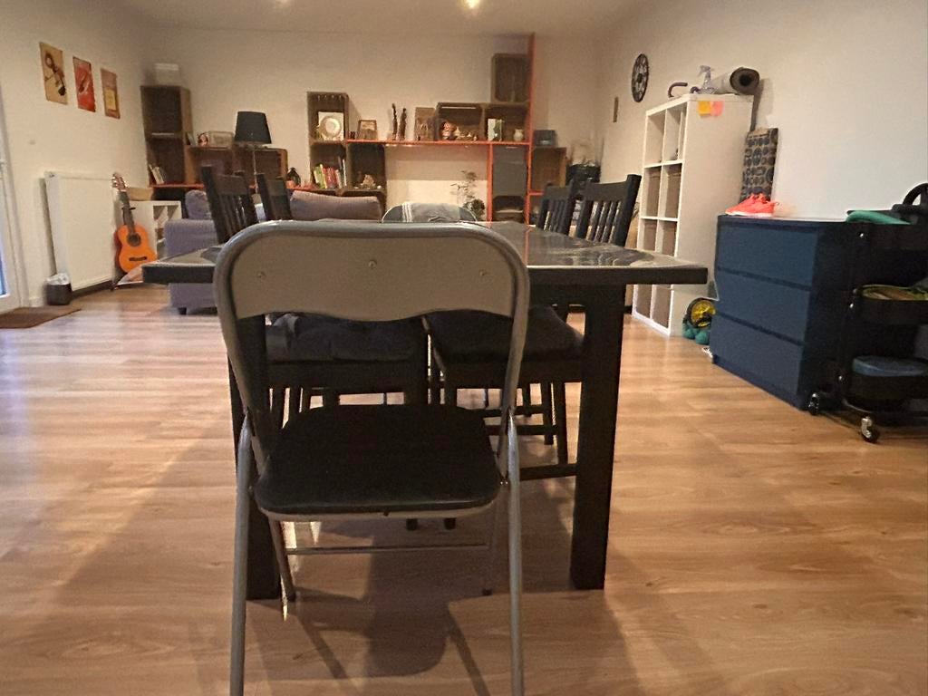 Extensible Diner Table LANEBERG + Professional tablecloth, Enlèvement, Comme neuf
