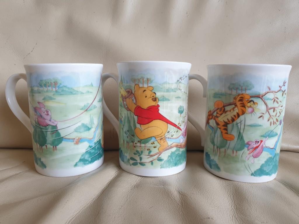 3 ROYAL CRAFTON Vintage kopjes DISNEY WINNIE the POOH, Ophalen of Verzenden, Winnie de Poeh of vrienden, Zo goed als nieuw, Servies