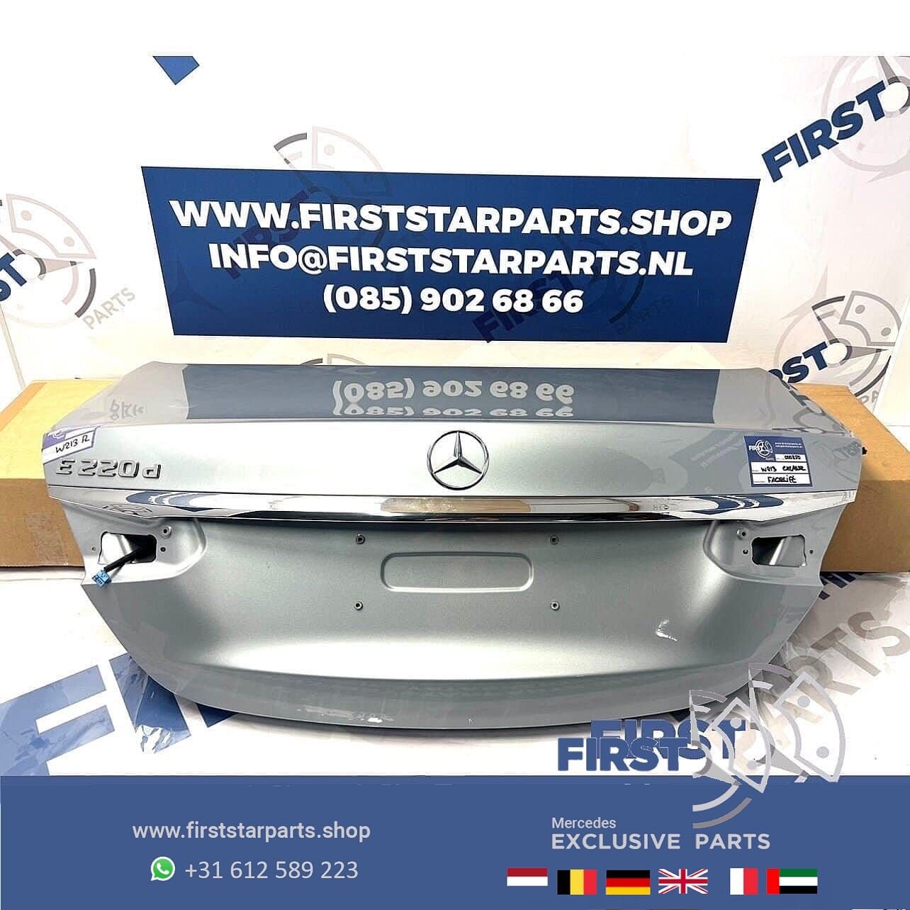 W213 FACELIFT E KLASSE 2023 ACHTERKLEP COMPLETE KOFFERKLEP K, Gebruikt, Ophalen of Verzenden, Achter, -
