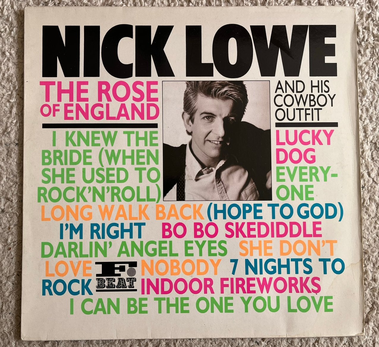 Lp Nick Lowe, And his cowboy outfit, Ophalen of Verzenden, Gebruikt