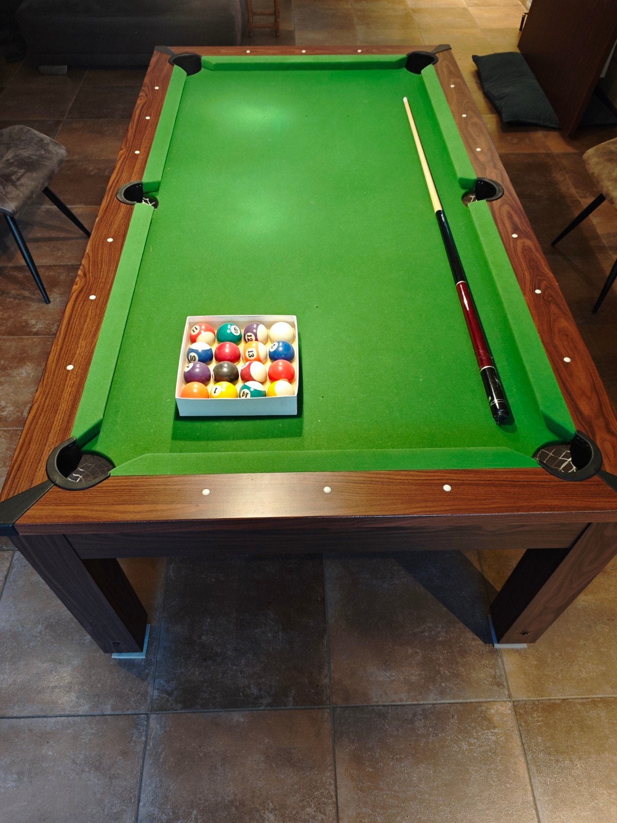Pool tafel / eettafel + accessoires, Ophalen, Zo goed als nieuw, Pooltafel