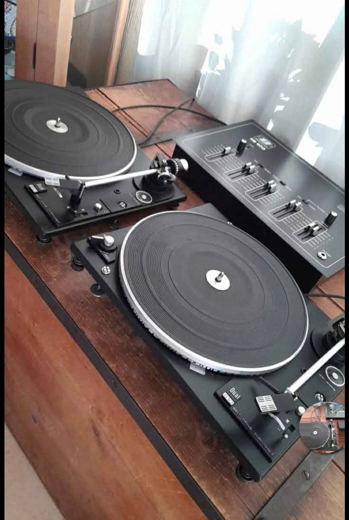 Set Dj VINTAGE 2 x DUAL 510 + table mixage DYNACORD SM400, Réglage pitch, Tourne-disque, Enlèvement, Utilisé
