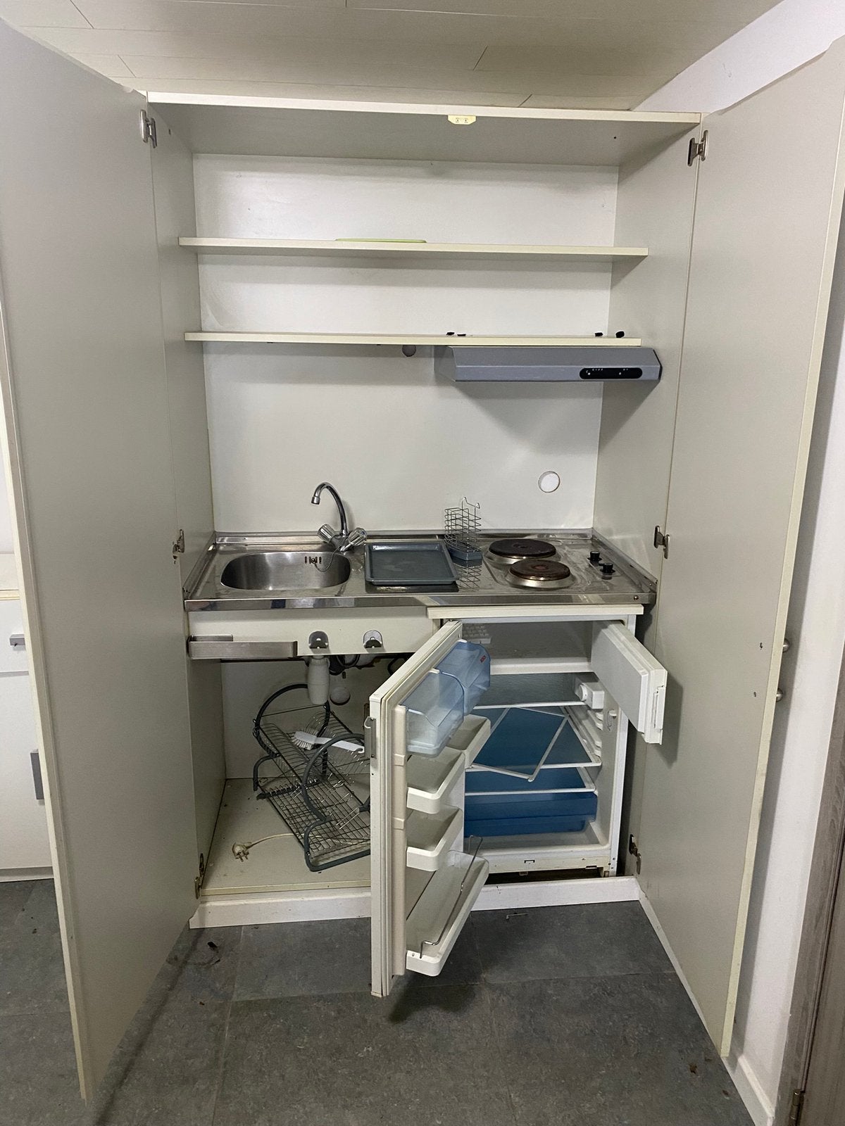 Cuisine kitchenette, Enlèvement, Comme neuf, Blanc