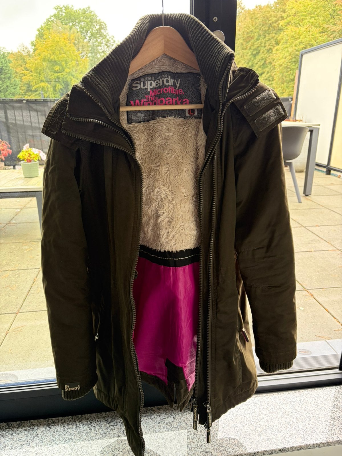 Parka Superdry, Kleding | Dames, Ophalen, Gedragen, Maat 42/44 (L), Groen