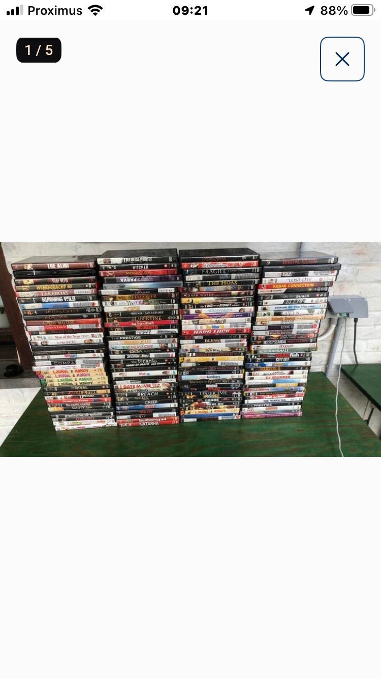 DVD speler met 136 dvd’s, Cd's en Dvd's, Cd's | Overige Cd's, Ophalen, Gebruikt