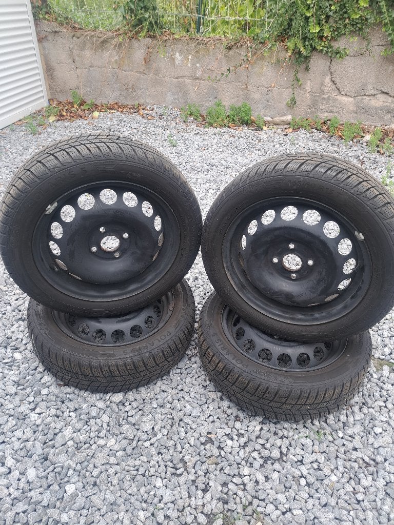 Set hiver Toyota Aygo - Peug 108, C1, 165/60 R15 77T, Autos : Pièces & Accessoires, 15 pouces, Pneus et Jantes, Pneus hiver, Véhicule de tourisme