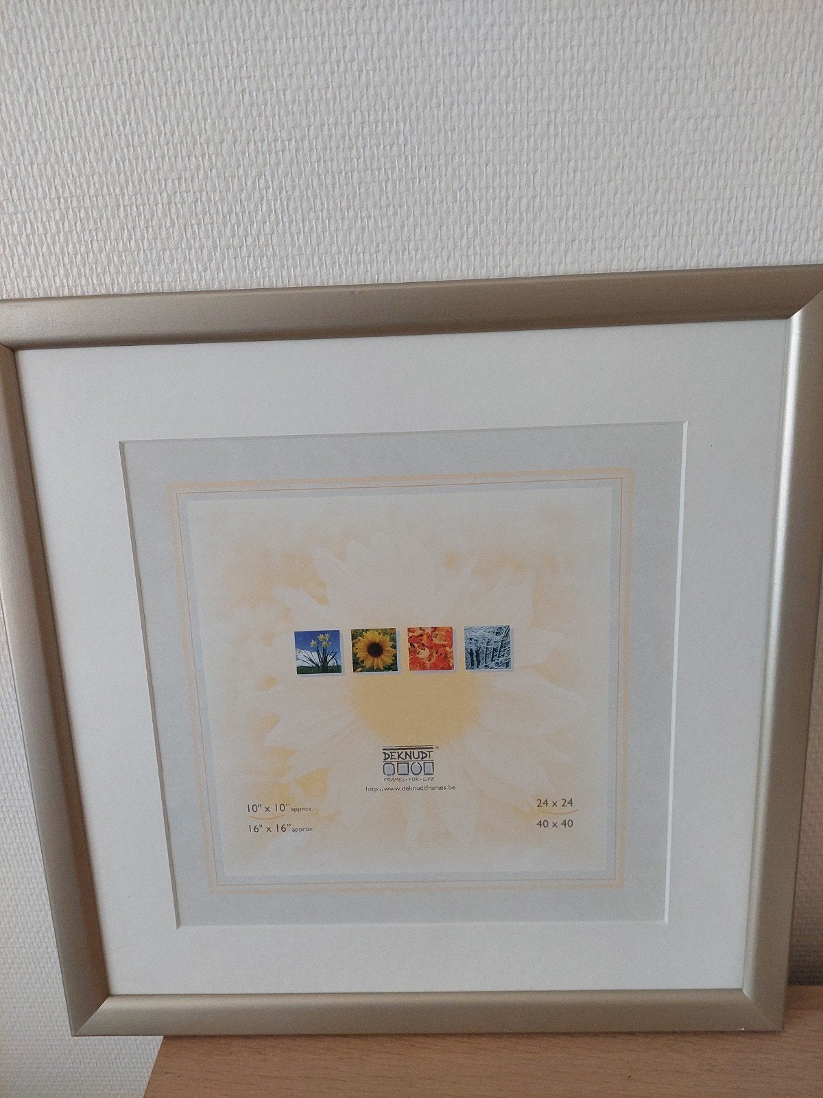 vierkante kader voor foto of kunstwerkje, Ophalen of Verzenden, Zilver