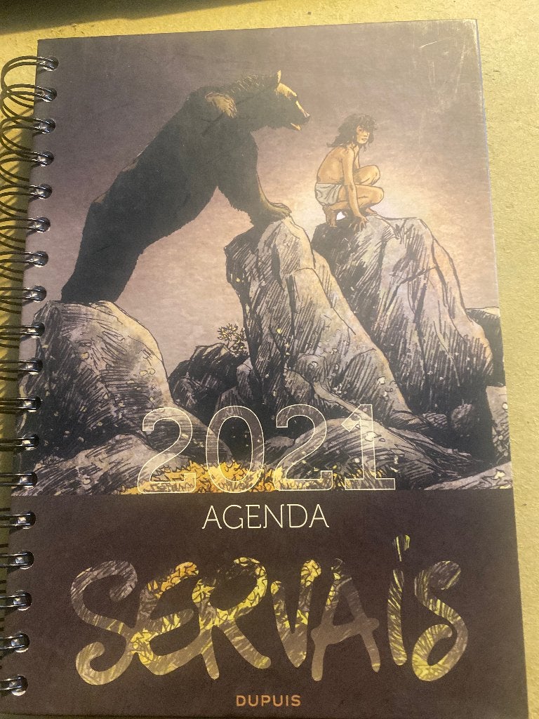 Agenda 2021 illustré par Servais, Enlèvement ou Envoi, Une BD, Comme neuf, J-C. Servais