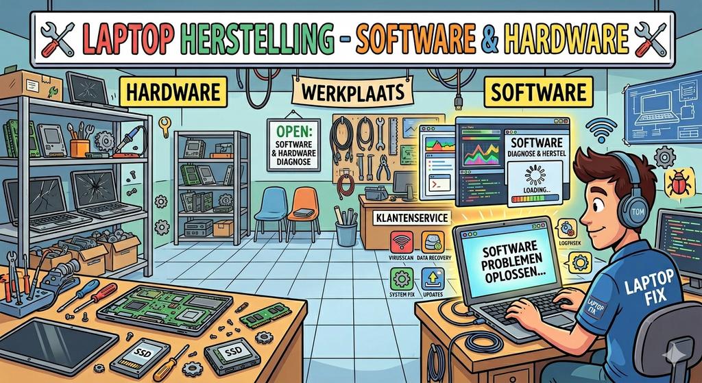 Laptop, PC & Printer Herstel | Snel & Voordelig |, Ophalen, Nieuw, SSD