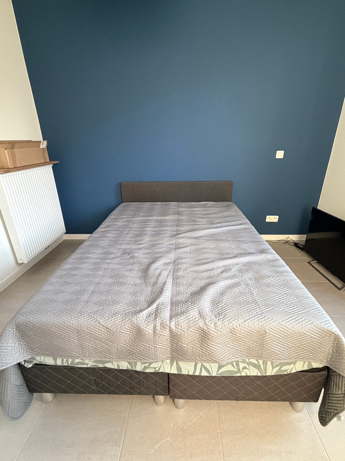 Boxspring te koop, Ophalen, Gebruikt, 140 cm, Twijfelaar
