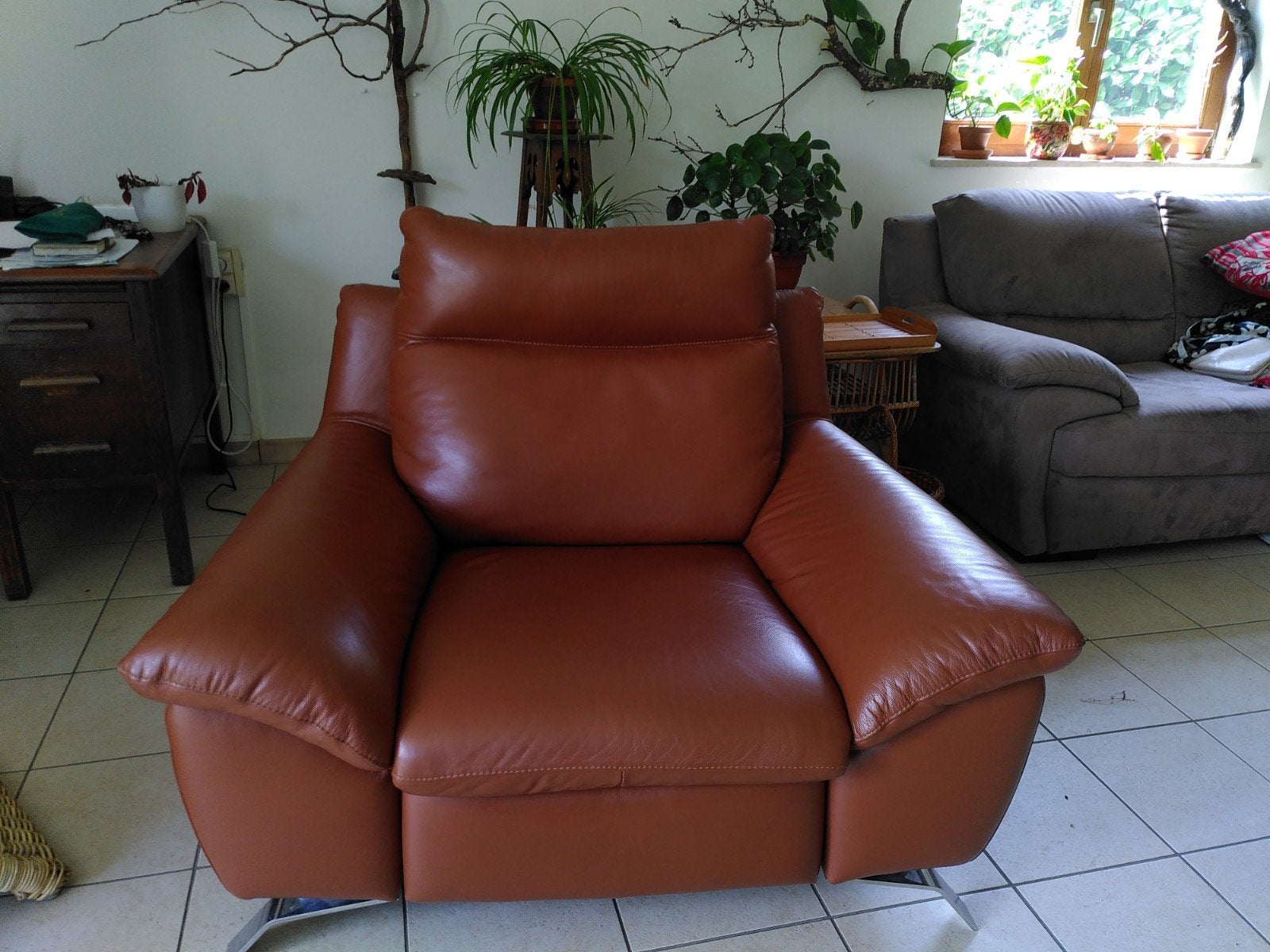 Fauteuil relax électrique super confo et beau!, Maison & Meubles, Cuir