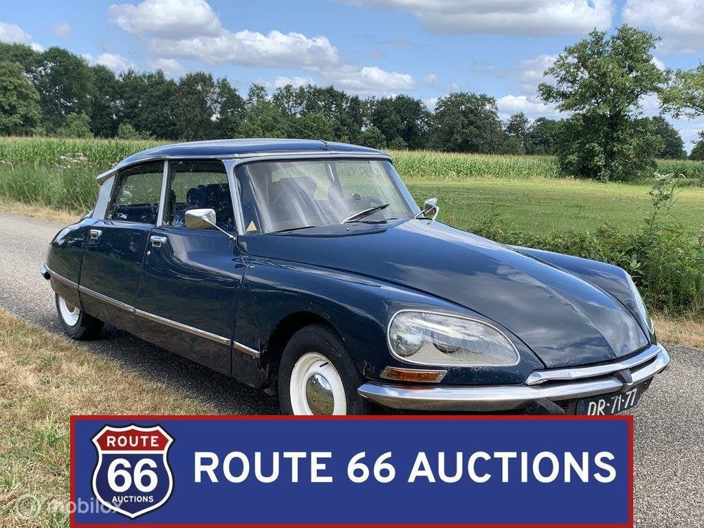 Citroën D Super | 1971 | Route 66 Auctions, Auto's, Oldtimers, Citroën, Zwart, Bedrijf, Handgeschakeld