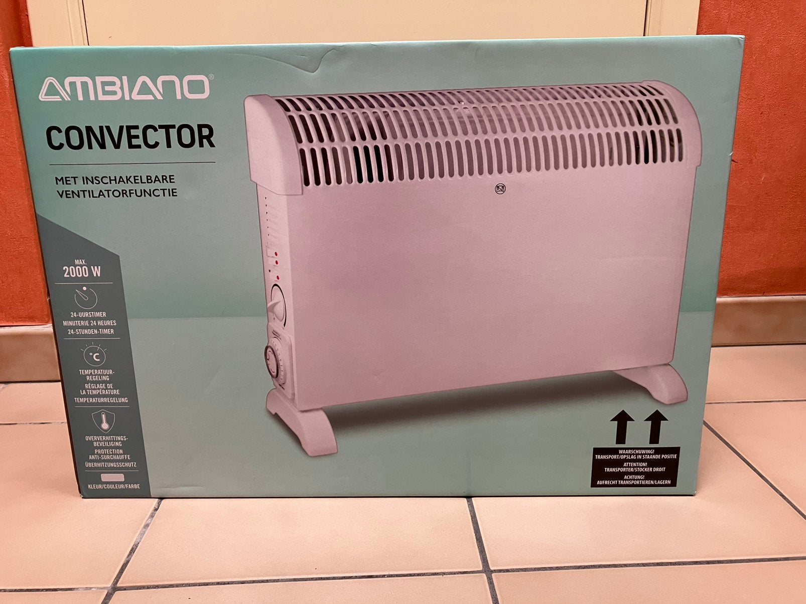 Elektrische convector, Doe-het-zelf en Bouw, Verwarming en Radiatoren, Ophalen, Zo goed als nieuw