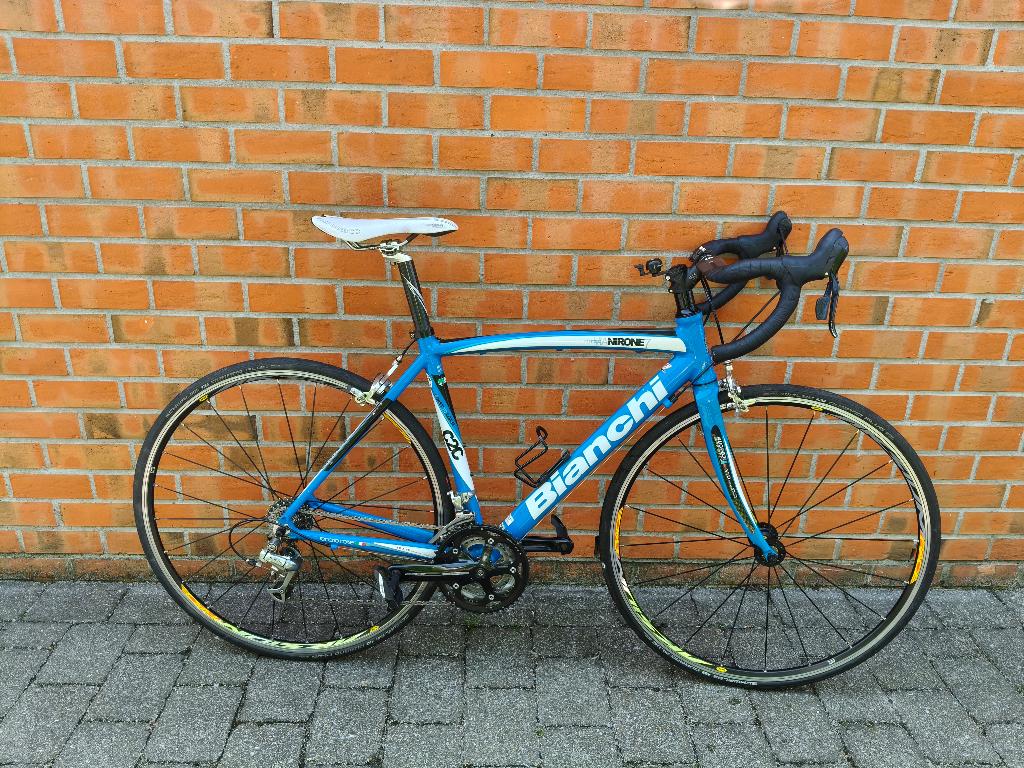 Bianchi racefiets maat 53, Gebruikt, Velgrem, Aluminium, Meer dan 20 versnellingen