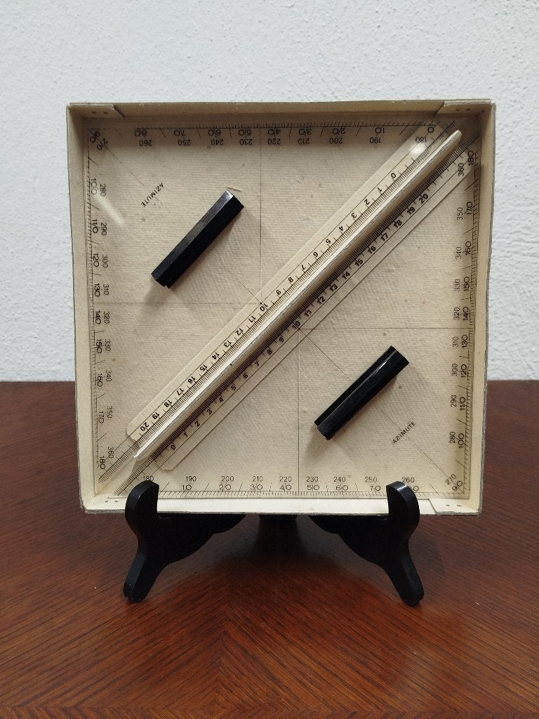 Vintage Azimute Tekendriehoeken Set in Originele Opbergdoos, Enlèvement ou Envoi
