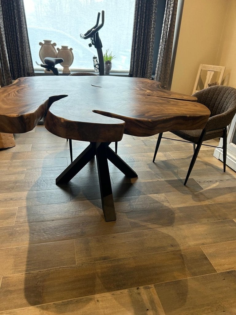 table, tronc d'arbre, chaise, chêne, suar, table de jardin, Enlèvement ou Envoi, Neuf