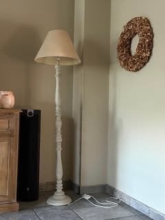 Landelijke vloerlamp van Pomax, Ophalen, 150 tot 200 cm, Hout, Landelijk
