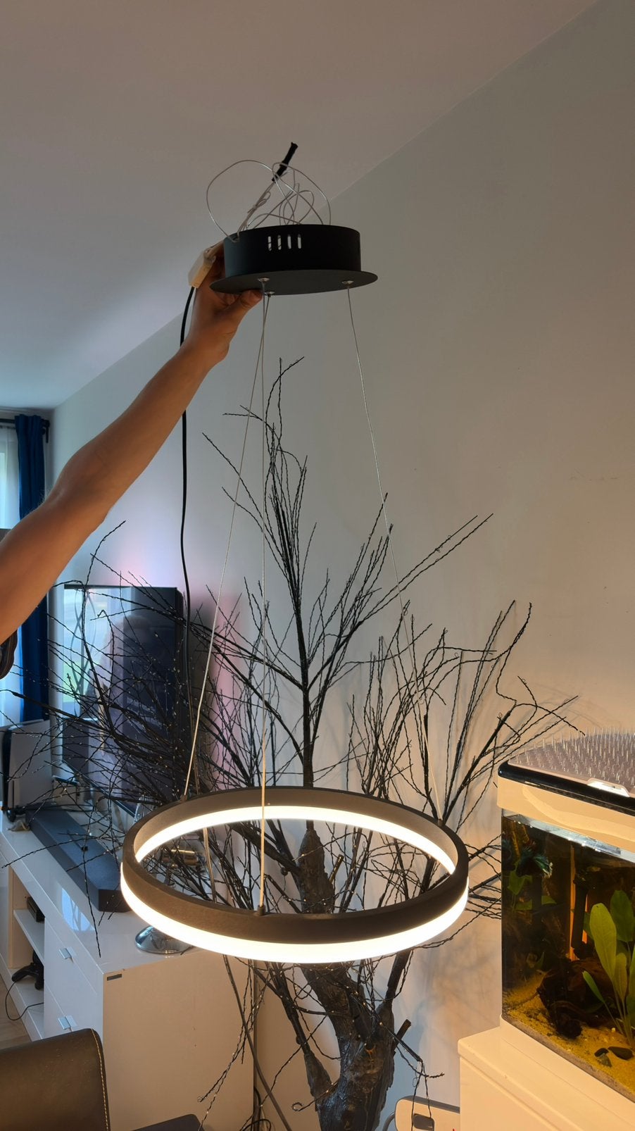 Moderne LED hanglamp Paul Neuhaus 40 cm, Enlèvement ou Envoi, Comme neuf