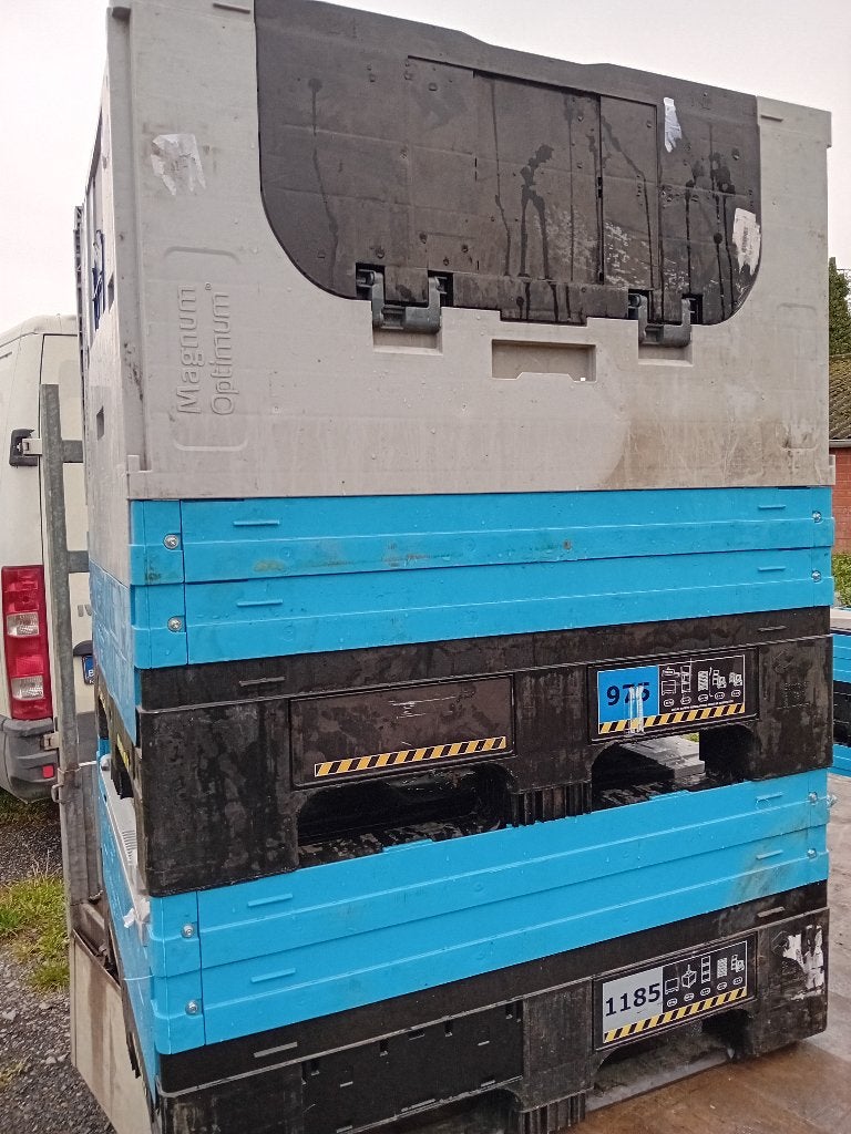 toeklap pvc plastiek kisten bakken 600 l opslag-afval alle, Ophalen, Gevuld, Zo goed als nieuw