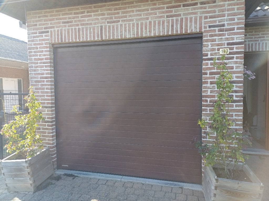 Sectionaalpoort Winsol F70 2375 x 2115 mm, Doe-het-zelf en Bouw, Ophalen, Garagedeur, Zo goed als nieuw, 120 cm of meer