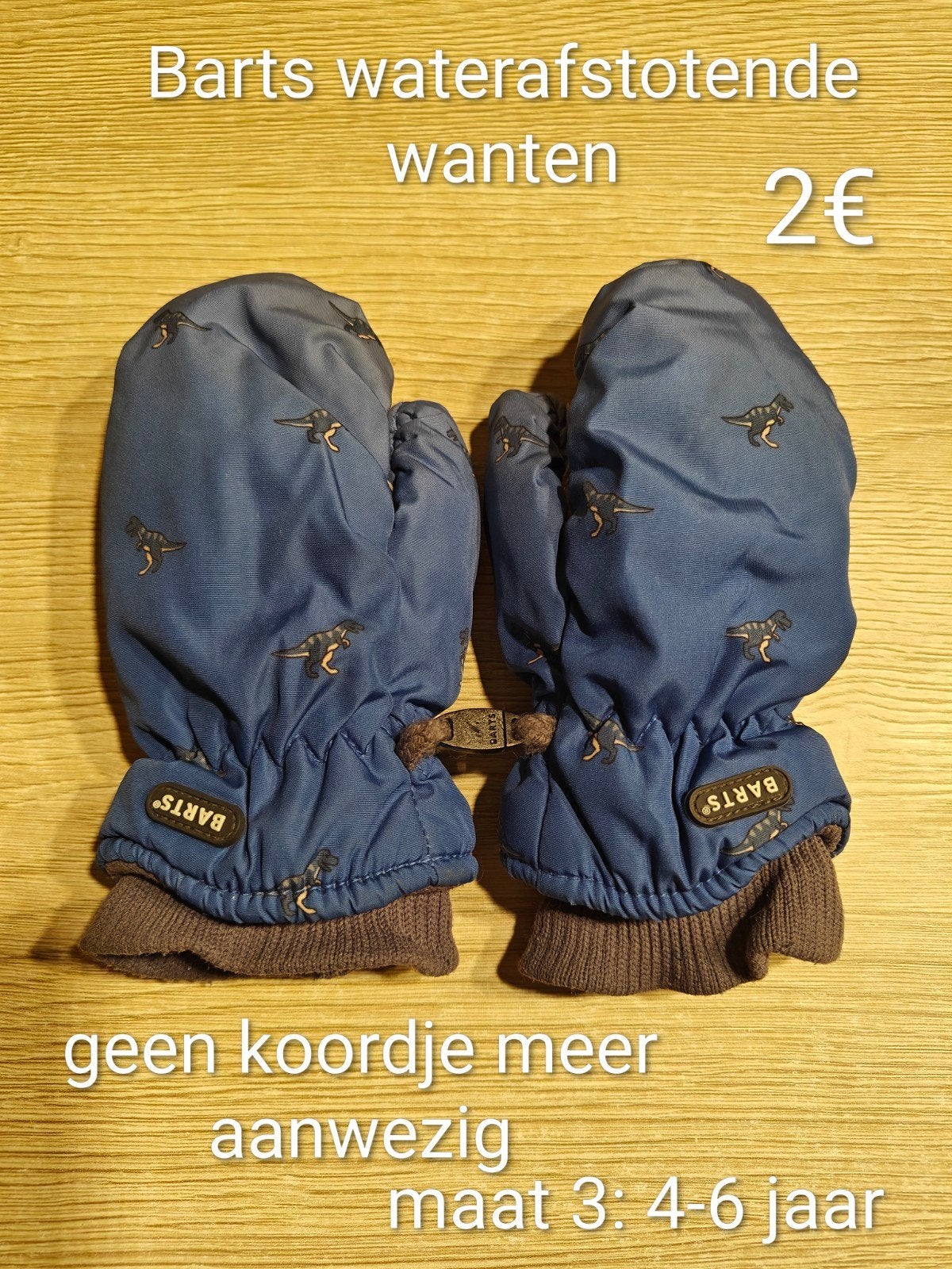 Wanten Barts 4-6 jaar waterafstotend - ok staat, Kinderen en Baby's, Gebruikt, 110 t/m 116, Jongen of Meisje, Barts