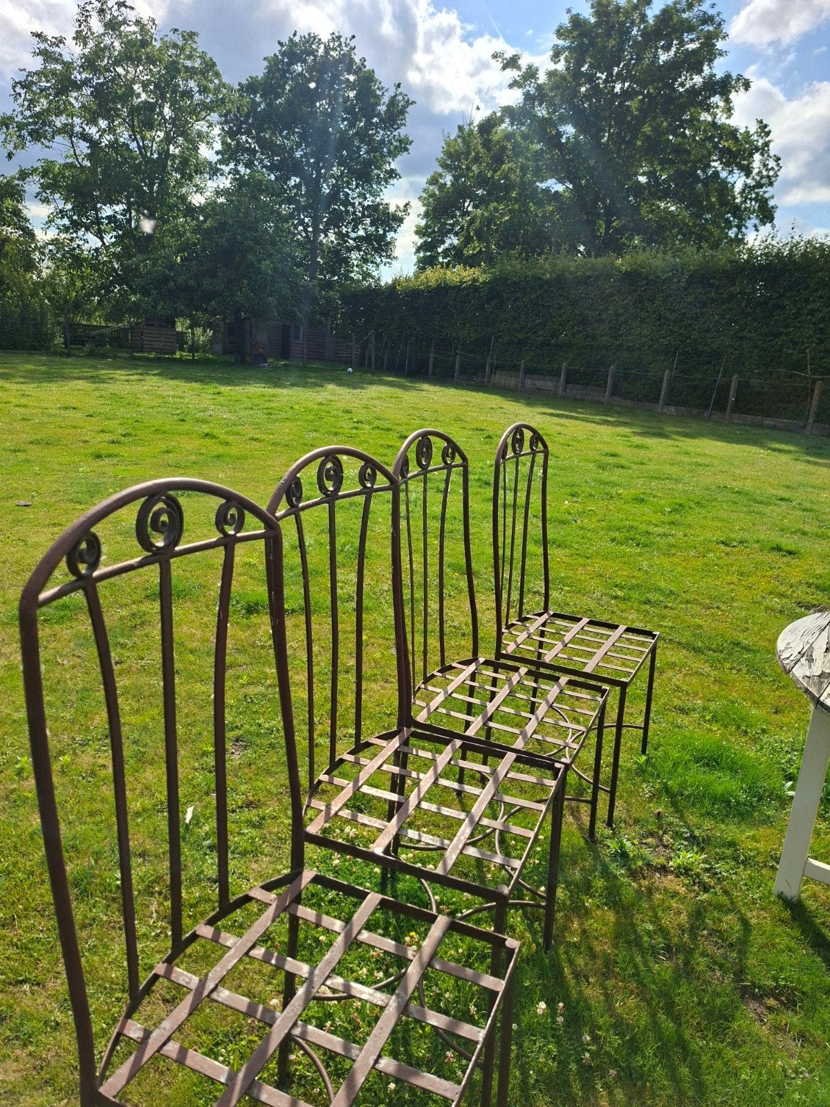4 ijzeren tuinstoelen, Enlèvement ou Envoi