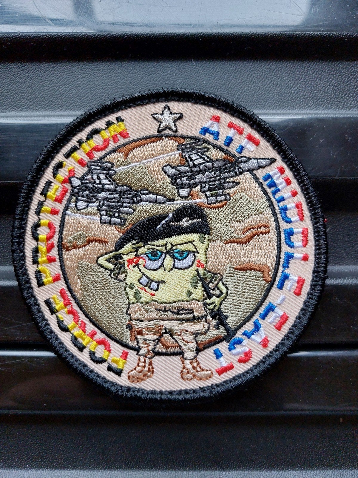 Patch Belgian Air Force ATFME Force protection, Verzamelen, Militaria | Algemeen, Verzenden, Luchtmacht, Embleem of Badge