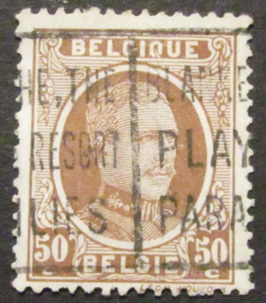 50 centiemen OBC 203a afgestempeld, Met stempel, Koninklijk huis, Frankeerzegel, Ophalen of Verzenden