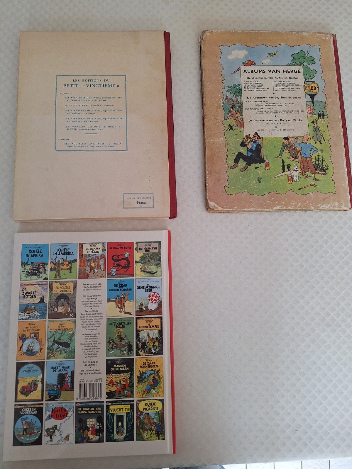 Réimpression de la bande dessinée Tintin HC, Enlèvement ou Envoi