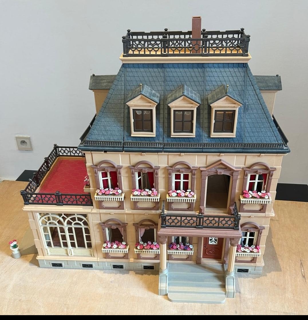 Herenhuis Playmobil met vele extra's, Kinderen en Baby's, Speelgoed | Playmobil, Ophalen, Gebruikt, Gebouw
