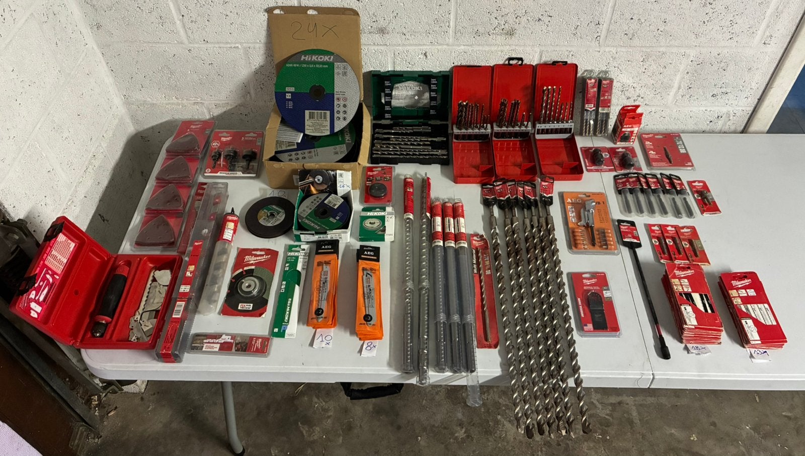 Set accessoires voor Milwaukee, Hikoki en Aeg, Ophalen, Nieuw, Milwaukee
