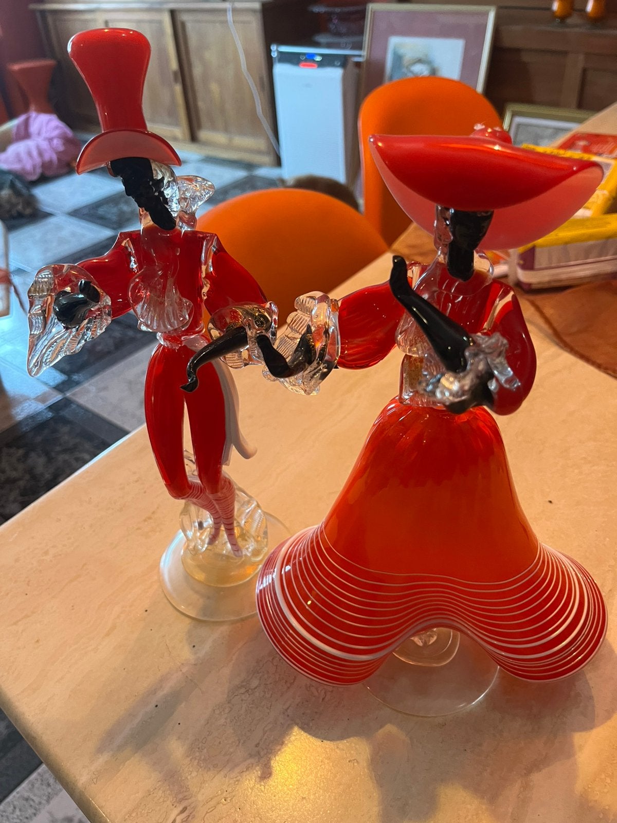 Murano dans koppel, Ophalen