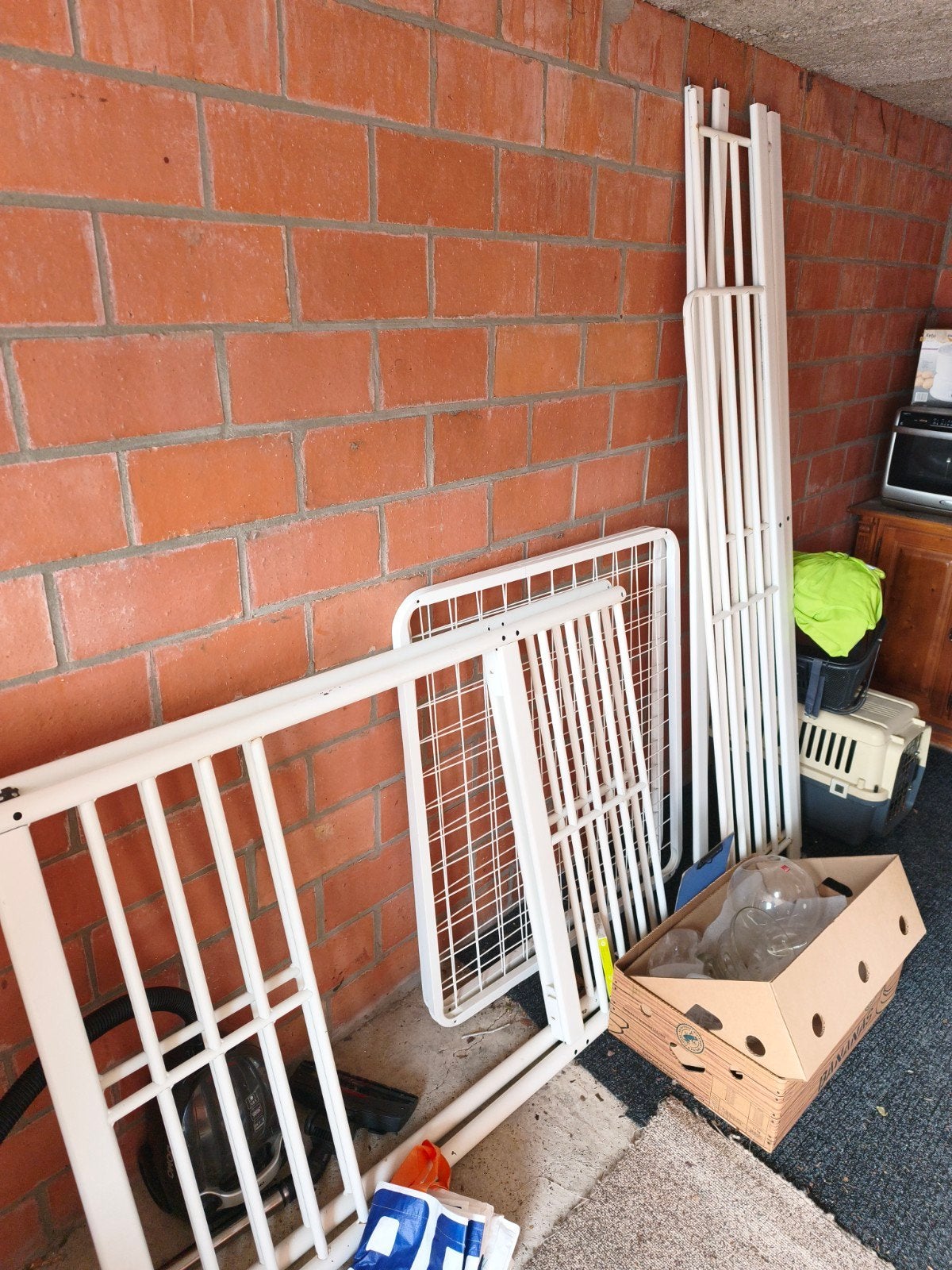 Stapelbed ook voor volwassenen tot 150kg, Ophalen, Gebruikt, 90 cm, Wit