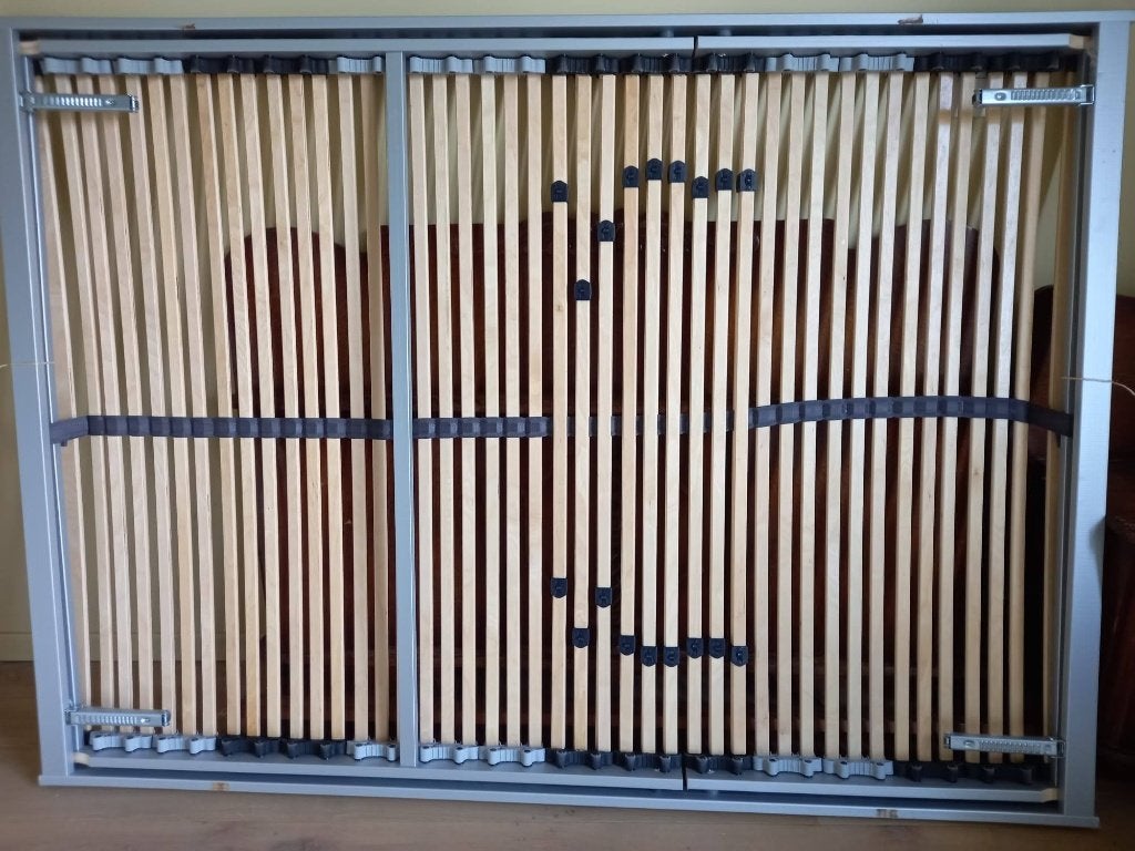 Lattenbodem met beweegbaar voet- en hoofdeind, 140cm x 200cm, Queen size, 140 cm, Enlèvement, Utilisé