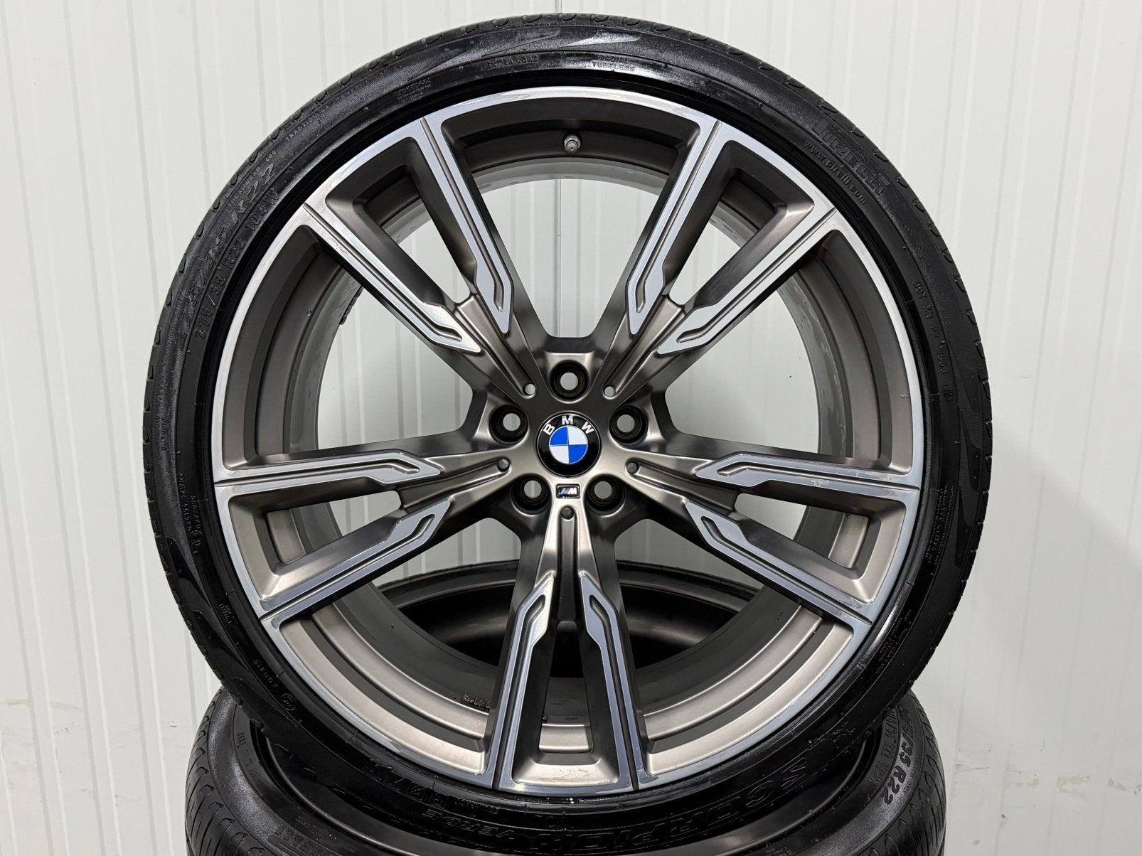 22” INCH BMW X5 X6 Style 747 M Origineel Zomer Breedset Goud, Enlèvement