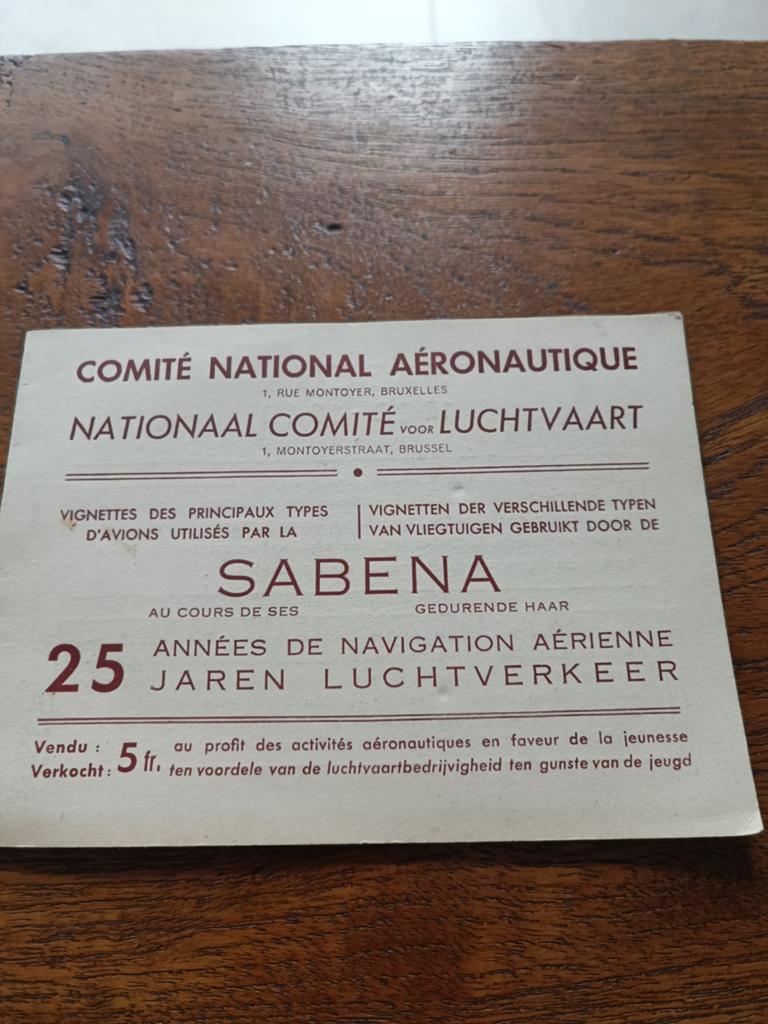 Sabena,25 jaar luchtverkeer, Ophalen