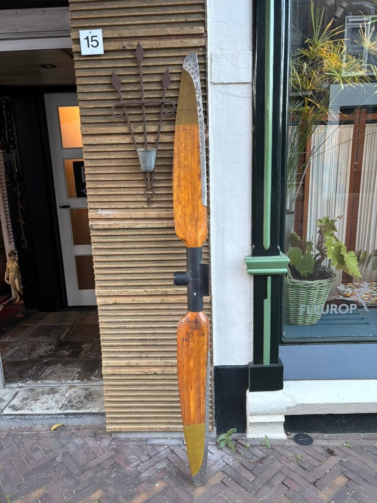 Antieke houten vliegtuig propeller, Antiek en Kunst, Ophalen