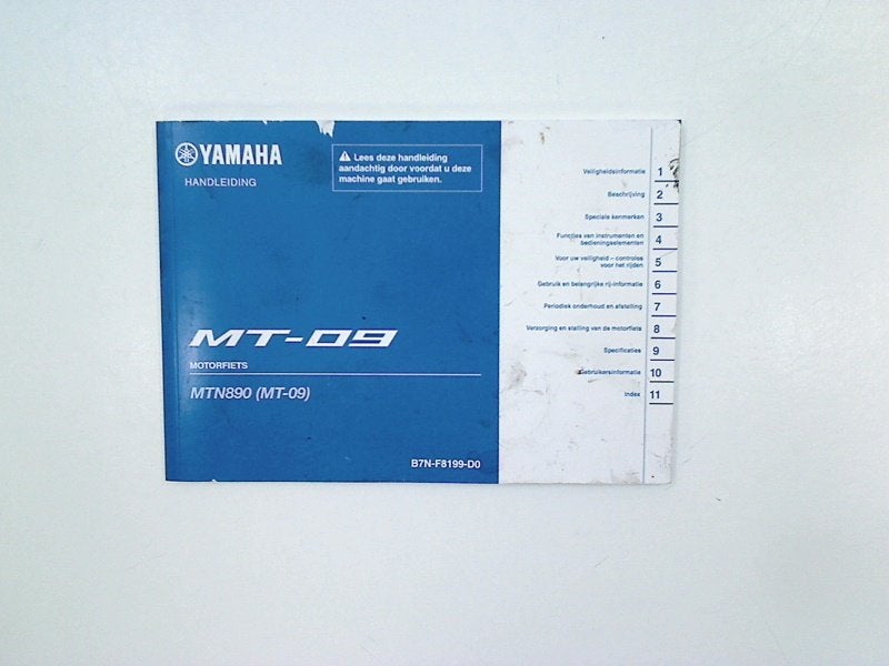 MANUEL UTILISATEUR NOTICE Yamaha MT 09 2021-2023 (MT09 B7N), Motos, Pièces | Yamaha, Utilisé
