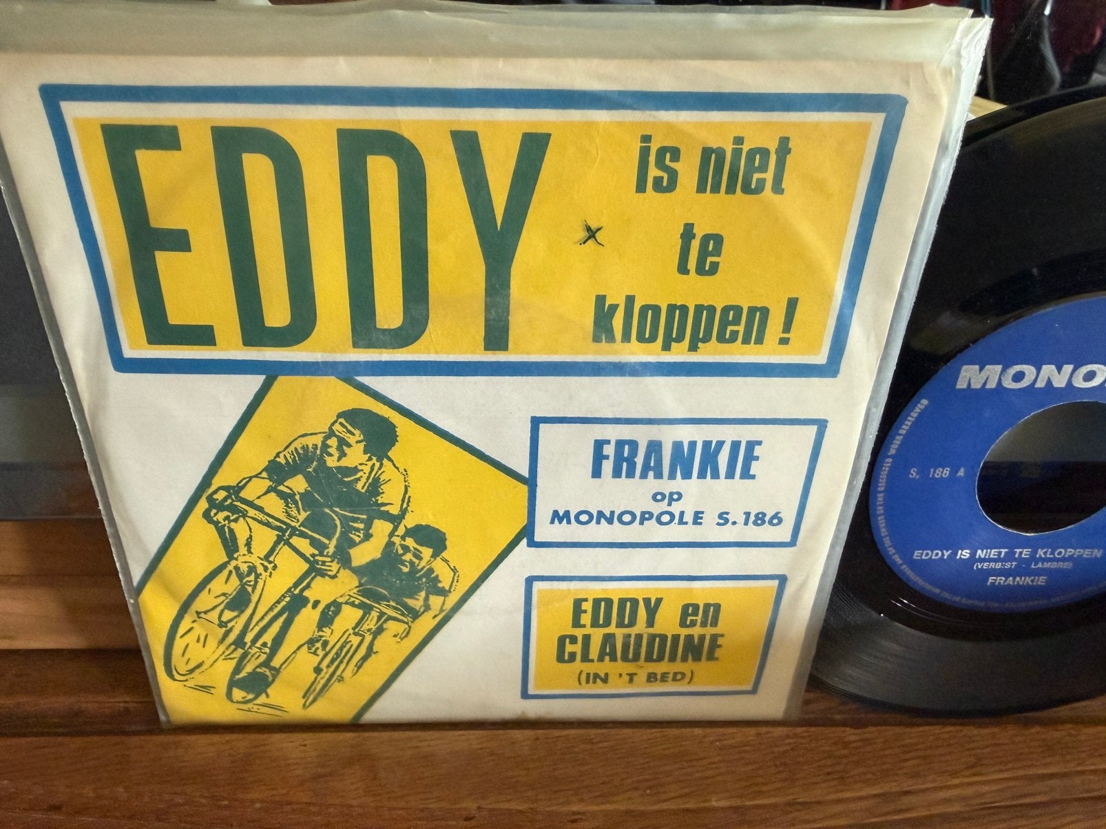 Eddy est imbattable - Eddy et Claudine, Pressage original, Enlèvement ou Envoi, Single, Comme neuf