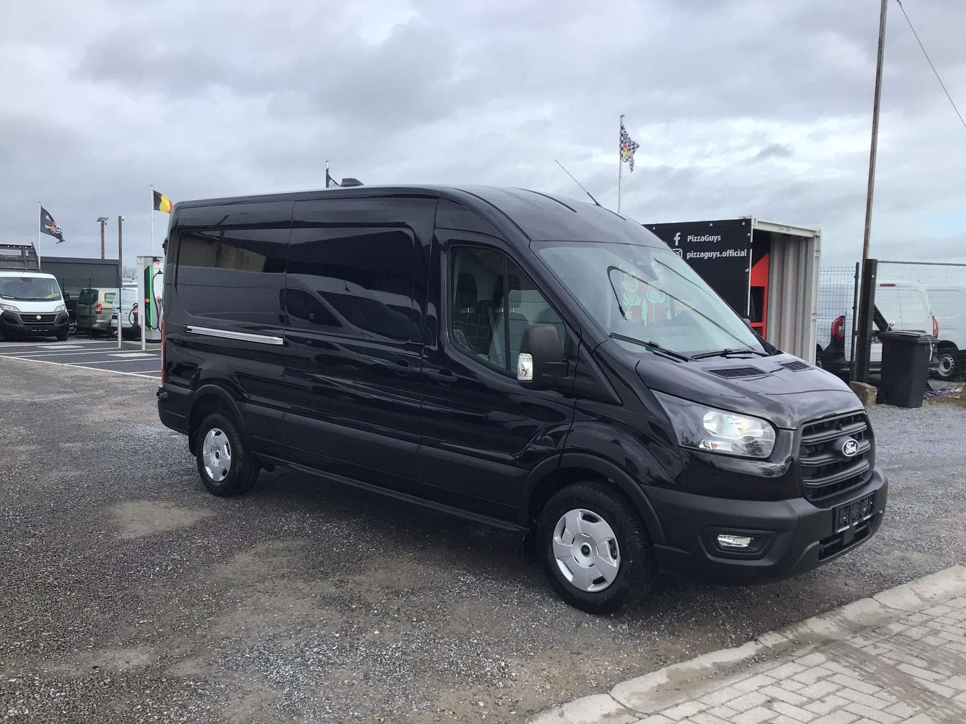 Ford Transit l3h2 130pk 2026 10km full/option 32950e ex, Automaat, Stof, Gebruikt, 4 cilinders